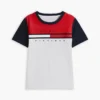 T-shirt à rayures et drapeaux colorés pour enfant T-shirt à rayures et drapeaux colorés pour enfant