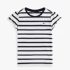 T-shirt à rayures et manches à volants pour enfant