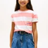 T-shirt à rayures et poche pour enfant