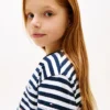 T-shirt à rayures et poche pour enfant