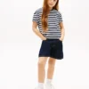 T-shirt à rayures et poche pour enfant