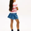 T-shirt à rayures et poche pour enfant