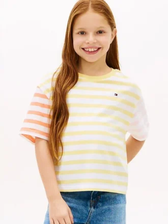 T-shirt à rayures mélangées pour enfant