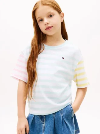T-shirt à rayures mélangées pour enfant