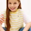 T-shirt à rayures mélangées pour enfant T-shirt à rayures mélangées pour enfant