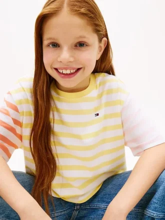 T-shirt à rayures mélangées pour enfant