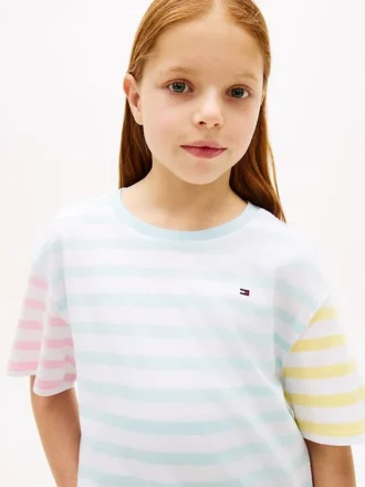 T-shirt à rayures mélangées pour enfant