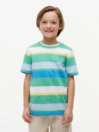 T-shirt à rayures multicolores pour enfant T-shirt à rayures multicolores pour enfant