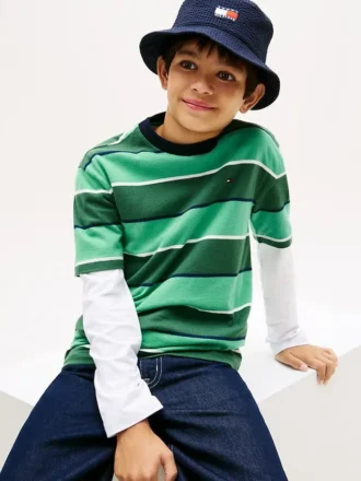 T-shirt à rayures Rugby pour enfant