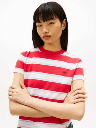 T-shirt à rayures Tommy Jeans coupe classique