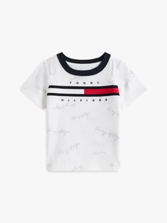 T-shirt Signature Flag Stripe Logo pour bébés