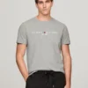 T-shirt slim fit avec logo Tommy brodé T-shirt slim fit avec logo Tommy brodé