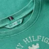 T-shirt slim fit teint en pièce avec logo Crest