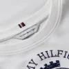 T-shirt slim fit teint en pièce avec logo Crest