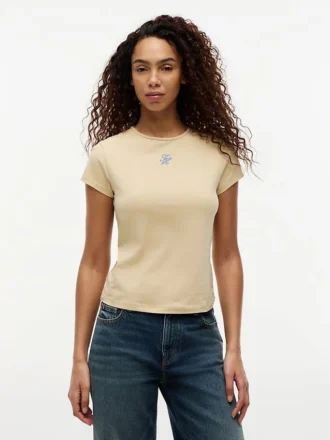 T-shirt slim à monogramme