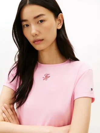 T-shirt slim à monogramme