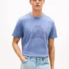 T-shirt teint en pièce avec logo feuille de laurier T-shirt teint en pièce avec logo feuille de laurier