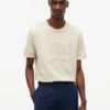 T-shirt teint en pièce avec logo feuille de laurier T-shirt teint en pièce avec logo feuille de laurier