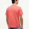T-shirt teint en pièce avec logo feuille de laurier T-shirt teint en pièce avec logo feuille de laurier