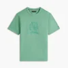 T-shirt teint en pièce avec logo feuille de laurier T-shirt teint en pièce avec logo feuille de laurier