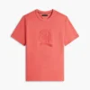 T-shirt teint en pièce avec logo feuille de laurier T-shirt teint en pièce avec logo feuille de laurier