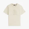 T-shirt teint en pièce avec logo feuille de laurier T-shirt teint en pièce avec logo feuille de laurier