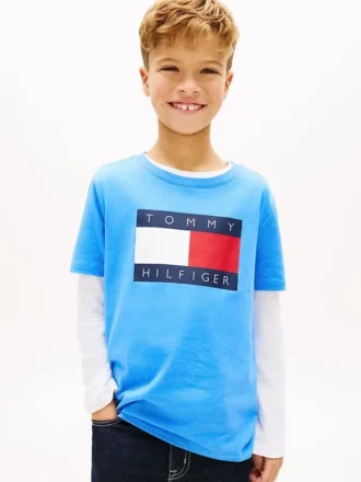 T-shirt Tommy Flag Logo pour enfant