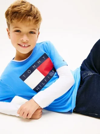 T-shirt Tommy Flag Logo pour enfant