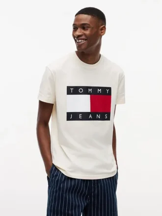 T-shirt Tommy Jeans avec grand logo drapeau