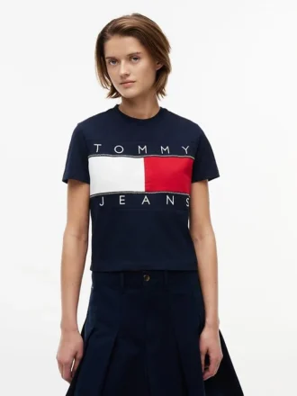 T-shirt Tommy Jeans avec grand logo drapeau