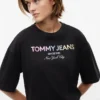 T-shirt Tommy Jeans avec logo en cristaux
