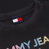 T-shirt Tommy Jeans avec logo en cristaux