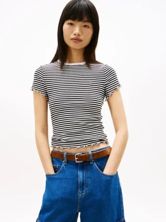 T-shirt Tommy Jeans à bordure festonnée