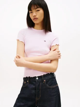 T-shirt Tommy Jeans à bordure festonnée