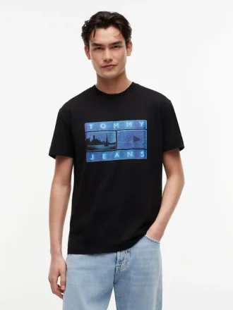 T-shirt Tommy Jeans à motif photo
