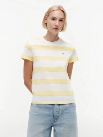 T-shirt Tommy Jeans à rayures rugby