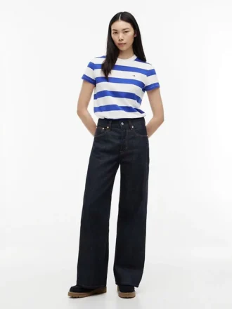 T-shirt Tommy Jeans à rayures rugby