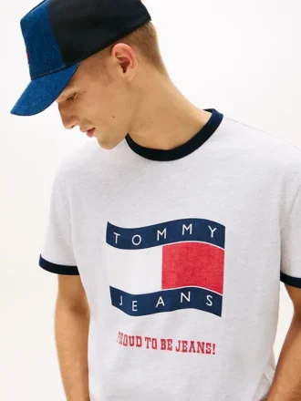T-shirt Tommy Jeans Wavy Flag Ringer