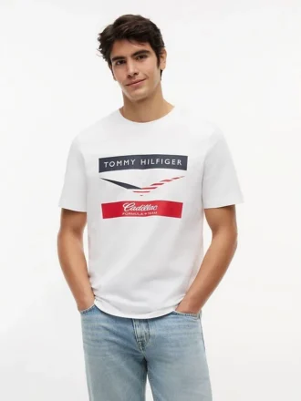 T-shirt Tommy x Cadillac F1® Team à motif en chevrons