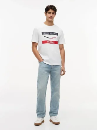 T-shirt Tommy x Cadillac F1® Team à motif en chevrons