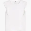 T-shirt à volants et œillets brodés pour enfant