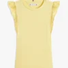 T-shirt à volants et œillets brodés pour enfant T-shirt à volants et œillets brodés pour enfant