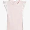 T-shirt à volants et œillets brodés pour enfant