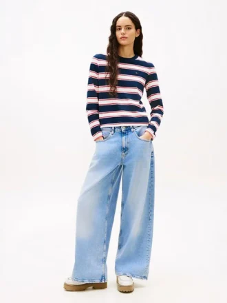 Tommy Jeans Mid-Rise Loose Wide Leg Jean