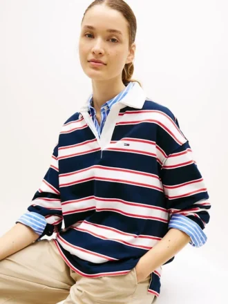 Tommy Jeans Sweat-shirt à rayures décontracté