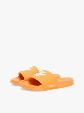 Tongs de piscine en toile avec monogramme brodé