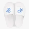 Tongs de piscine en toile avec monogramme brodé