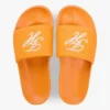 Tongs de piscine en toile avec monogramme brodé