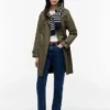 Trench-coat croisé à ceinture Trench-coat croisé à ceinture