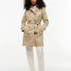 Trench-coat croisé à ceinture Trench-coat croisé à ceinture